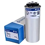 CAP050450440RT - 45 + 5 uf MFD 440 Volt VAC - Goodman Round Dual Run Capacitor Upgrade