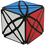 Willking Flower Rex Puzzle Cube 8 Axis Hexahedron Petals Abnormity Irregular Twist Cube Toy Black
