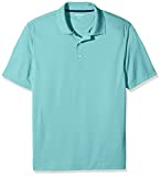 Amazon Essentials Men's Regular-Fit Quick-Dry Golf Polo Shirt (Available in Big & Tall), Aqua Blue, Large