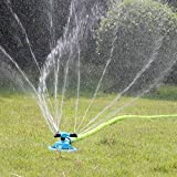 Lawn Sprinkler Kadaon Automatic Garden Water Sprinklers Lawn Irrigation System Large Area Coverage Rotation 360 Degree