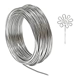 Tenn Well 2mm Aluminum Wire, 100 Feet 12 Gauge Bendable Anodized Metal Wire for Sculpting, Jewelry Making, Armature Making, Wire Weaving and Wrapping, Crafting