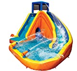 BANZAI Sidewinder Blast Water Park, Length: 15 ft, Width: 16 ft 10 in, Height: 10 ft 5 in, Inflatable Outdoor Backyard Water Slide Splash Bounce Climbing Toy