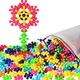 120 Pieces Building Discs Set Interlocking Solid Plastic Building Blocks Set Stem Educational Toy for Kids Safe Learning Promotes Fine Motor Skills Sensory Development, Colorful