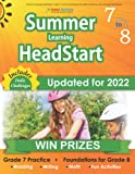 Summer Learning HeadStart, Grade 7 to 8: Fun Activities Plus Math, Reading, and Language Workbooks: Bridge to Success with Common Core Aligned Resources and Workbooks