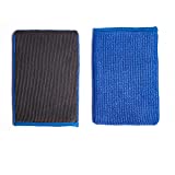 Ragnify Pack of 2 Clay Mitt Auto Detailing Medium Grade Alternative Mitt for Flawless Removal of Surface Bonded Micro Contaminant (Blue)