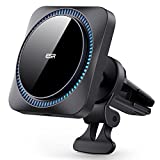 ESR HaloLock Wireless Car Charger with CryoBoost, Compatible with MagSafe Car Charger, Compatible with iPhone 13/12 Series Phones and Magnetic Cases, Fast Charging, Phone Cooling Charger, Frosted Onyx
