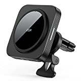ESR HaloLock Magnetic Wireless Car Charger, Fast Charging, Compatible with MagSafe Car Charger, Air Vent Mount Compatible with iPhone 13/13 mini/13 Pro Max/12/12 Pro/12 mini/12 Pro Max, Black