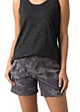 prAna Living LLC Women's Standard prAna Olivia Short 5" Inseam, Gravel Camo, 8