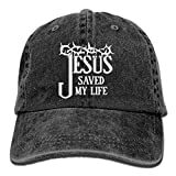 MANMESH HATT Jesus Saved My Life Unisex Adult Adjustable Denim Dad Hat