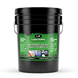 L R Liquid Rubber Waterproof Sealant - Multi-Surface Leak Repair Indoor and Outdoor Coating, Water-Based, Easy to Apply, Original Black, 5 Gallon