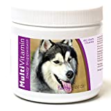 Healthy Breeds Siberian Husky Multivitamin for Dogs - Vet Recommended Daily Supplement - Bacon Flavored - 60 Soft Chews