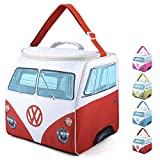 Board Masters Volkswagen Large Soft Sided Cooler Bag - Collapsible Insulated Picnic Lunch Bag with Adjustable Strap (30 Liter) - VW Bus Accessories