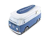 BRISA VW Collection - Volkswagen Samba Bus T2 Camper Van 3D Neoprene Universal Bag - Makeup, Travel, Cosmetic Bag (Neoprene/Blue)