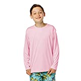 Vapor Apparel Youth UPF 50+ Sun Protection Quick-Dry Long Sleeve T-Shirt X-Large Pink Blossom