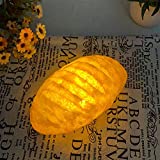 DAMEING Creative Real-Like Croissant Night Light Battery Operated Bread Shape Lamp Decorative LED Lamp for Girl Lady Kid Baby Bedroom and Nursery