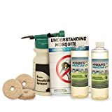 Natural Mosquito Killer and Insect Repellent Kit  Includes 2 Pints of Mosquito Magician Liquid Concentrate, Hose End Sprayer, 10 Pack of Mosquito Dunks, and Book on How to Get Rid of Mosquitoes