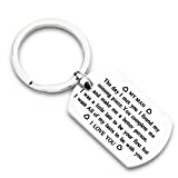 Kivosiiviz to My Man Keychain I Want All of My Lasts to be with You Gifts for Your Boyfriend