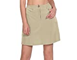 Little Donkey Andy Women's Athletic Skort Build-in Shorts with Pockets UPF 50+ Golf Tennis Sports Casual Skirt Khaki XL