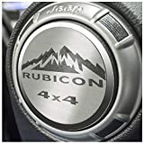 Stainless Steel Etched RUBICON Air Conditioning Vent Trim Covers 4Pc | Fits Jeep Wrangler JK 2007-2018, JL 2018-2020, & Gladiator models, RUBICON