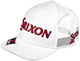 SRIXON Golf Men's Tour Trucker Hat, White/White/Red, One Size Fits All
