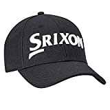 Srixon Golf Men's Flexible Fitted Hat, Black, Small/Medium