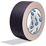 Professional Grade Gaffer Tape 2"x30 Yards, Floor Tape for Electrical Cords Cable Tape, Non-Reflective Matte Finish Gaff Tape, No Residue Multipurpose Black Gaffers Tape 2 inch