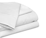 SGI bedding Alaskan King Size Egyptian Cotton Bed Sheets Luxury 600 Thread Count Sheet Set White Solid Sateen Weave for Soft & Silky Feel Long Staple Cotton 15 Inch Deep Pocket