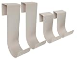 MIDE Products 23SET-T Fence Hooks, Fits 1-3/4 Inch to 2-1/8 inch Railing, Tan/Beige