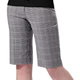 Monterey Club Women's Plaid Bermuda Golf Shorts #2862 (Ivory/Grey Lilac, Size:12)