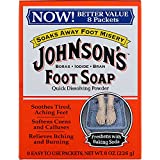 Johnsons Foot Soap Powder 8 Count (Pack of 3)