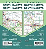 North Dakota / South Dakota State Map