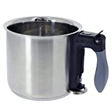 de Buyer Double Boiler Bain-Marie - 1.6 qt - Ideal for Cooking, Warming & Defrosting Delicate Foods, Including Custards & Sauces - Easy to Use