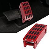 Kevariy Gas Pedal Extender Adjustable Pedal Cover Driver Foot Rest Pad Compatible with Wrangler JK & Unlimited 2007-2018 Footrest Accelerator Heightening Pedal Extension Covers Interior Accessories