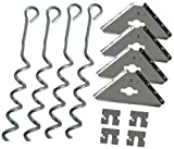 Arrow Shed AK600 Earth Anchor Kit, Steel-stainless