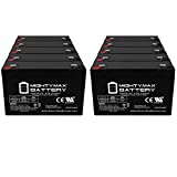 Mighty Max Battery ML12-6 .250TT - 6V 12AH Battery Replaces 10ah Enduring 3FM10 T2, 3-FM-10 T2-10 Pack Brand Product