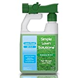 Maximum Green & Growth Fertilizer High Nitrogen 28-0-0 Liquid Lawn Food Spray Spring & Summer- Any Grass Type- Simple Lawn Solutions - Concentrated Quick & Slow Release Attached Sprayer (32 Ounce)