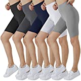 VALANDY Shorts for Women Plus Size, High Waist Biker Shorts, Buttery Soft Squat Proof Yoga Workout Athletic Running Shorts