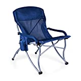 ONIVA - a Picnic Time Brand PT-XL Over-Sized 400-Lb. Capacity Outdoor Folding Camp Chair, Navy