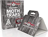 8 Pack Pantry Moth Traps- Safe and Effective for Food and Cupboard- Glue Traps with Pheromones for Pantry Moths