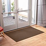 Consolidated Plastics Aquasorb Classic Indoor/Outdoor Entrance Floor Mat with Non-Slip Rubber Backing, Fabric Border, Stain Resistant and Quick Drying Commercial Grade (35" x 45", Dark Brown)