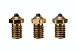 Diamondback Nozzles - V6 Compatible 0.4mm, 0.6mm & 0.8mm, Polycrystalline Solid Diamond Tip 3D Printer Nozzles, Extrusion Efficiency, Any Filament, Long Life, Wear Resistant, Layer Adhesion, USA Made