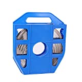 VOTOER 3/4" Width 304 Stainless Steel Banding Strapping Band Strap Tools for Strapping 0.03" Thick Coil, 100 Feet Roll, in Blue Tote