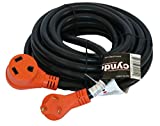 30 Amp Cynder 02013 RV Electrical Power Extension Cord 50' ft with Handle (50 Feet, Orange)