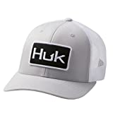 HUK Men's Standard Mesh Trucker Snapback Anti-Glare Fishing Hat, Oyster, One Size