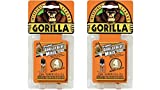 Gorilla Minis, Original Waterproof Polyurethane Glue, Four 3 gram Tubes, Brown, (Pack of 2)