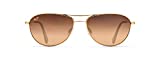 Maui Jim Baby Beach Aviator Sunglasses, Gold Frame/HCL Bronze Lens, One Size