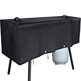 Hisencn Patio Grill Cover for Camp Chef 3 Burner Propane Stove, Heavy-Duty Water Proof Grill Cover Fits Models of PRO90 TB90LW TB90LWG TB90LWG15 DB90D SPG90B, Black
