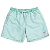 Southern Marsh Dockside Swim Trunk - Herringbone, Mint and Ocean Green, X-Large