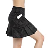 Annjoli Womens Skort Active Athletic Skirt for Running Tennis Golf Workout Sports Skorts (S, Fantasy Black)