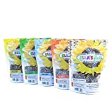 ELLAS FLATS All Seed Savory Crisps  Gluten Free, Sugar Free, High Fiber, Rich in Protein, Low Carb, Vegan, Keto, Paleo, Grain Free (VARIETY PACK, 5 Pack)